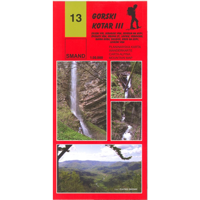 Gorski Kotar III, SMAND - planinarska karta