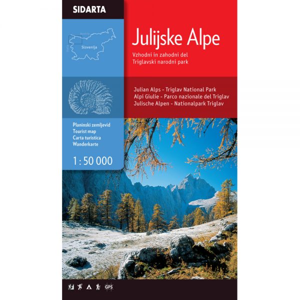 Julijske Alpe - planinarska karta
