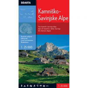 Kaminsko savinjske ALPE - zemljovid, planinarska karta