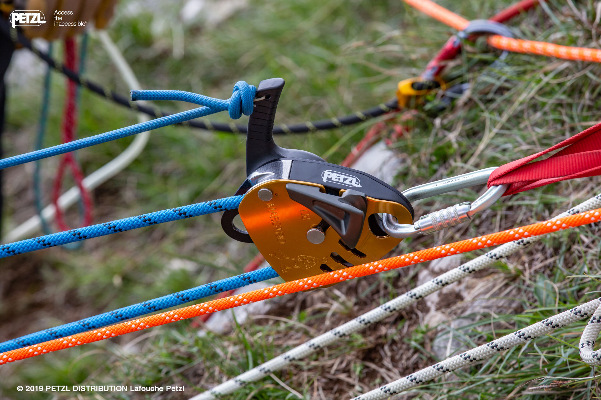 Petzl MAESTRO - kontroliranje ručke pomoću uzice