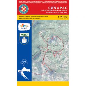 HGSS planinarska karta - zemljovid - CRNOPAC