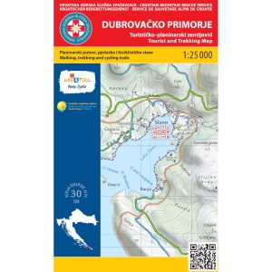 HGSS planinarska karta - zemljovid - Dubrovačko primorje