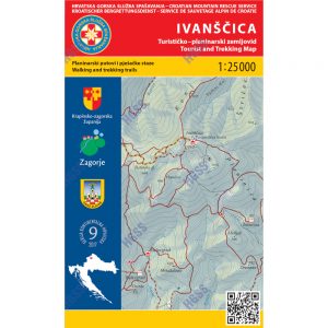 HGSS planinarska karta - zemljovid - Ivanščica