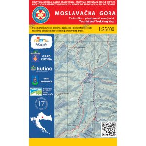 HGSS planinarska karta - zemljovid - Moslavačka gora