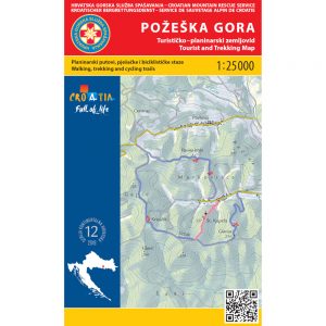 HGSS planinarska karta - zemljovid - Požeška gora
